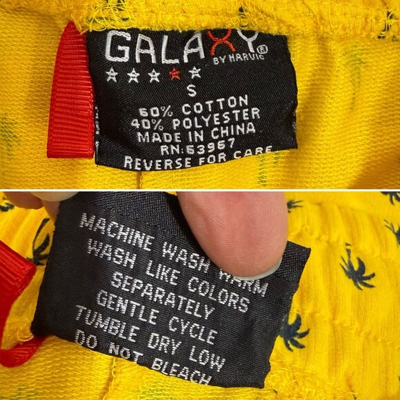 Men's French Terry Pocket Sweat Shorts Small Yellow - Picture 10 of 16